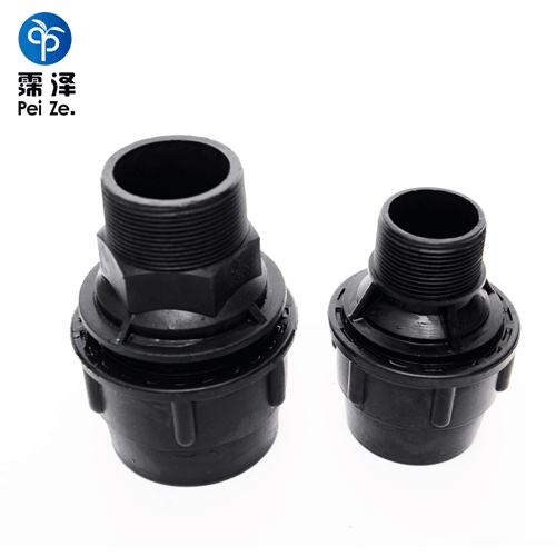 PE阳螺纹锁紧直通